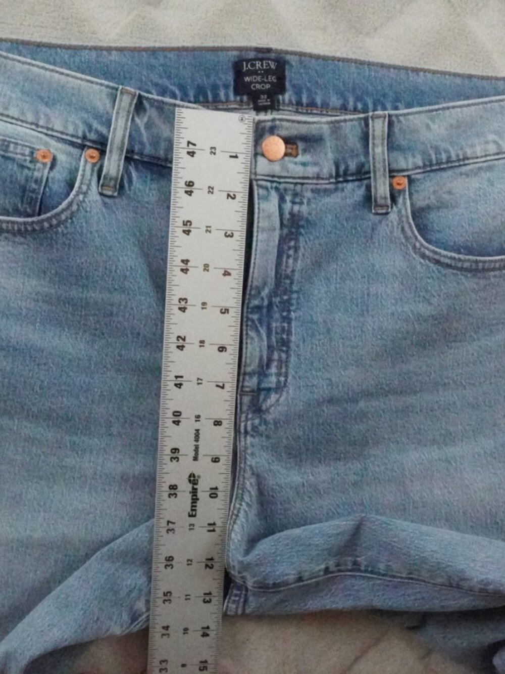 J. Crew Light Wash Wide Leg Jeans - Picture 6 of 10